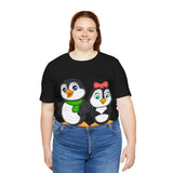 Adult-Size Tee - Leigha Marina's Mommy & Daddy Penguins