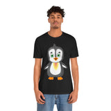 Adult-Size Makaio The Penguin Tee - Leigha Marina Cartoon Design