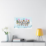Leigha Marina's Penguins On Ice Poster With Names