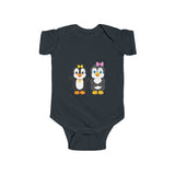 Baby-Size Nora & Mia Penguins Onesie