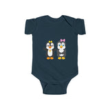 Baby-Size Nora & Mia Penguins Onesie