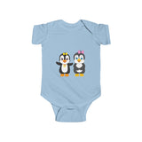 Baby-Size Nora & Mia Penguins Onesie