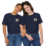 Mommy & Daddy Penguins Small Chest Print Tee