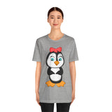 Adult-Size Mommy Penguin Tee - Leigha Marina Cartoon Design