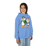 Mommy & Daddy Penguins Youth Hoodie