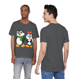 Adult-Size Tee - Leigha Marina's Mommy & Daddy Penguins
