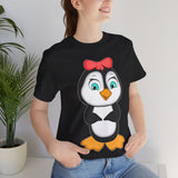 Adult-Size Mommy Penguin Tee - Leigha Marina Cartoon Design