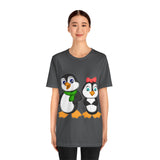 Adult-Size Tee - Leigha Marina's Mommy & Daddy Penguins