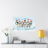 Leigha Marina's Penguins On Ice Poster With Names