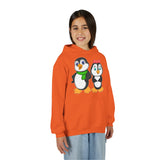 Mommy & Daddy Penguins Youth Hoodie
