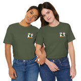 Mommy & Daddy Penguins Small Chest Print Tee
