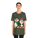 Adult-Size Tee - Leigha Marina's Mommy & Daddy Penguins