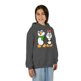 Mommy & Daddy Penguins Youth Hoodie