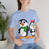 Adult-Size Tee - Leigha Marina's Mommy & Daddy Penguins