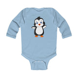 Baby-Size Long Sleeve Bodysuit - Bebo The Penguin