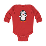 Baby-Size Long Sleeve Bodysuit - Bebo The Penguin
