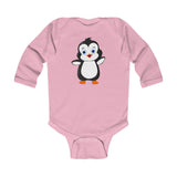 Baby-Size Long Sleeve Bodysuit - Bebo The Penguin