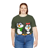 Adult-Size Tee - Leigha Marina's Mommy & Daddy Penguins