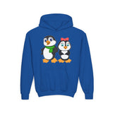 Mommy & Daddy Penguins Youth Hoodie