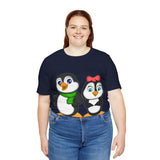 Adult-Size Tee - Leigha Marina's Mommy & Daddy Penguins
