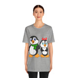 Adult-Size Tee - Leigha Marina's Mommy & Daddy Penguins