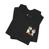 Mommy & Daddy Penguins Small Chest Print Tee