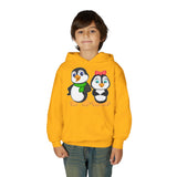 Mommy & Daddy Penguins Youth Hoodie