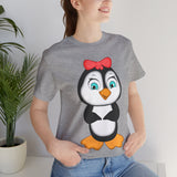 Adult-Size Mommy Penguin Tee - Leigha Marina Cartoon Design
