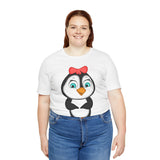 Adult-Size Mommy Penguin Tee - Leigha Marina Cartoon Design