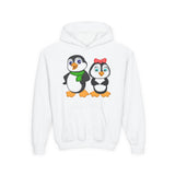 Mommy & Daddy Penguins Youth Hoodie