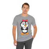 Adult-Size Mommy Penguin Tee - Leigha Marina Cartoon Design