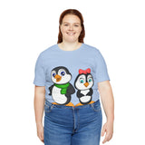 Adult-Size Tee - Leigha Marina's Mommy & Daddy Penguins