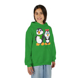 Mommy & Daddy Penguins Youth Hoodie