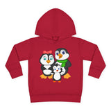 Mommy, Daddy, and Bebo Penguins Toddler Hoodie