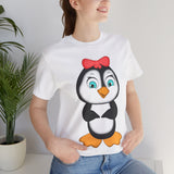 Adult-Size Mommy Penguin Tee - Leigha Marina Cartoon Design