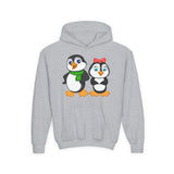 Mommy & Daddy Penguins Youth Hoodie