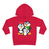 Mommy, Daddy, and Bebo Penguins Toddler Hoodie