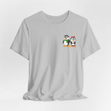 Mommy & Daddy Penguins Small Chest Print Tee