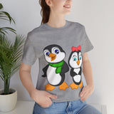 Adult-Size Tee - Leigha Marina's Mommy & Daddy Penguins