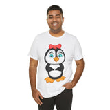 Adult-Size Mommy Penguin Tee - Leigha Marina Cartoon Design