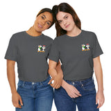 Mommy & Daddy Penguins Small Chest Print Tee