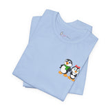 Mommy & Daddy Penguins Small Chest Print Tee