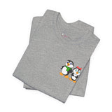 Mommy & Daddy Penguins Small Chest Print Tee