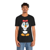 Adult-Size Mommy Penguin Tee - Leigha Marina Cartoon Design