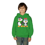 Mommy & Daddy Penguins Youth Hoodie
