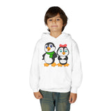 Mommy & Daddy Penguins Youth Hoodie