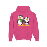 Mommy & Daddy Penguins Youth Hoodie