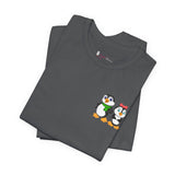Mommy & Daddy Penguins Small Chest Print Tee