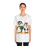 Adult-Size Tee - Leigha Marina's Mommy & Daddy Penguins