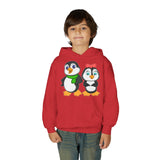 Mommy & Daddy Penguins Youth Hoodie